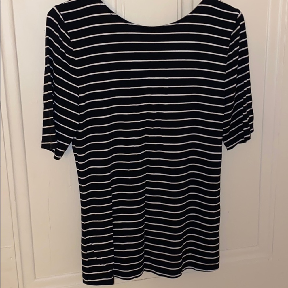 Black and white striped t-shirt